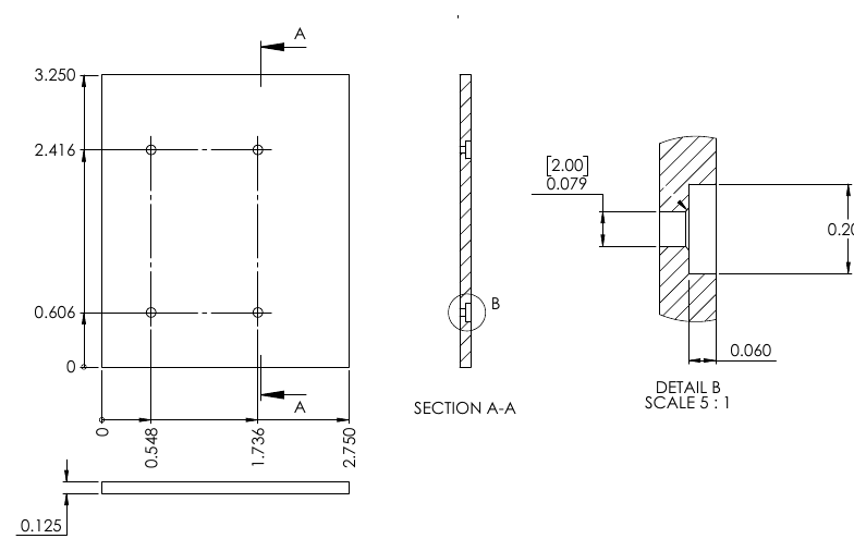 DK Base Plate Dimensions 치수도